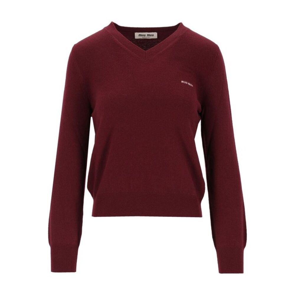 Miu Miu Women V-Neck Wool Sweater